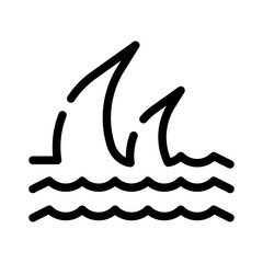 waves line icon