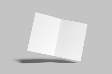 A4 Bifold Brochure Blank Mockup