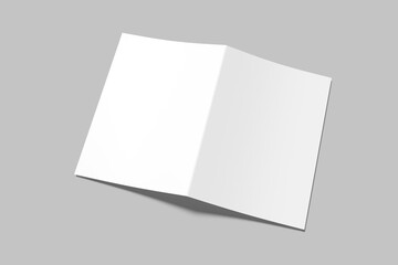 A4 Bifold Brochure Blank Mockup