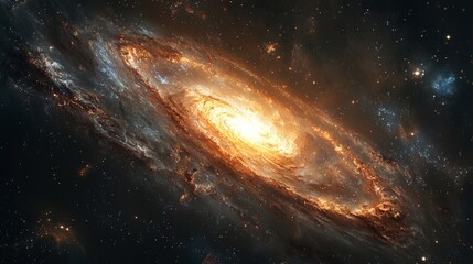 Fototapeta premium Nebulae Within a Galaxy : Close-up of a nebulae forming within a distant galaxy