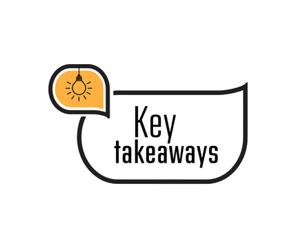 Key takeaways text on white background	