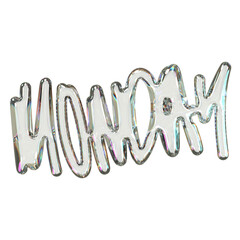 Obraz premium 3d tribal with chrome and silver