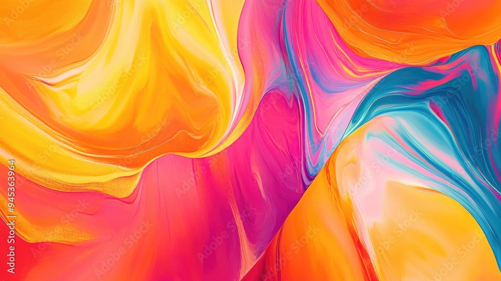 Poster background design in vibrant colors with an abstract pattern creating a visually striking and dynami