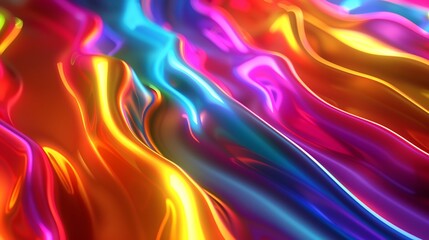 Naklejka premium Abstract Neon Lights Art