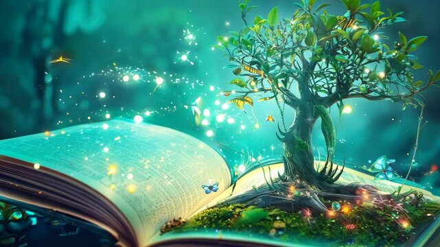 A Tree Growing from a Book