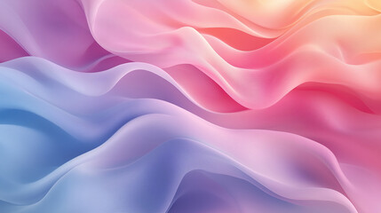 Obraz premium Colorful Waves of Fabric