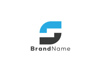 Minimalist and modern letter S logo design template