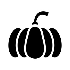 
An illustration showing a black scary pumpkin icon on a white background. For Halloween