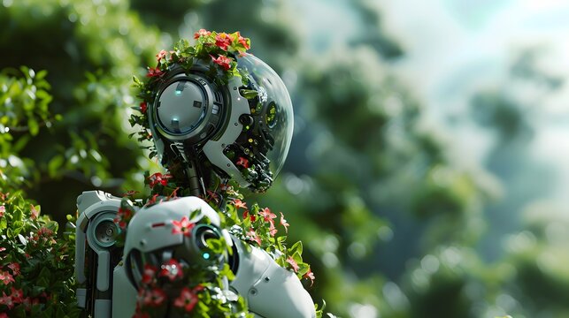 Artificial intelligence technology green low-carbon robot