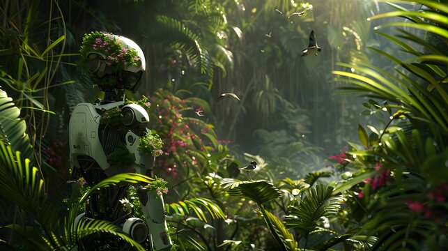 Artificial intelligence technology green low-carbon robot