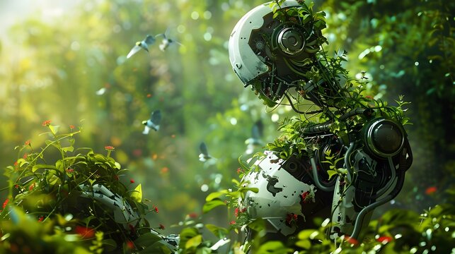 Artificial intelligence technology green low-carbon robot