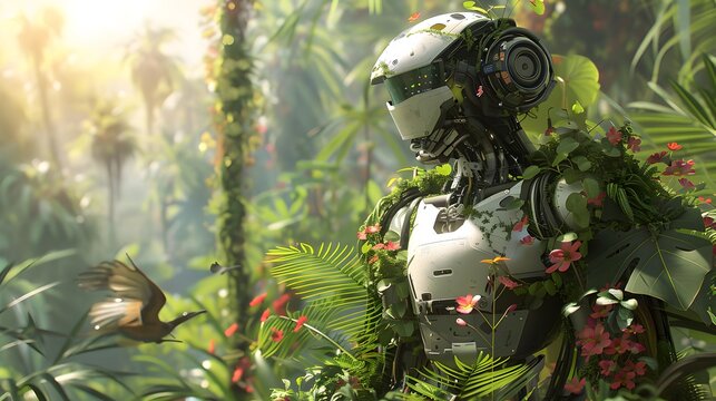 Artificial intelligence technology green low-carbon robot