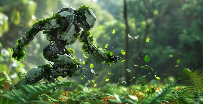 Artificial intelligence technology green low-carbon robot
