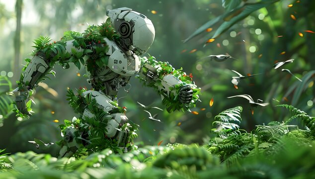 Artificial intelligence technology green low-carbon robot