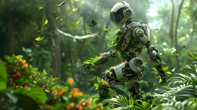 Artificial intelligence technology green low-carbon robot