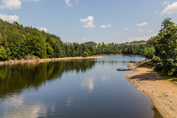 Pastviny reservoir in the Czech Republic