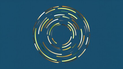 Naklejka premium Smooth Circular Transition Mask - Cascading Loop Animation with Alpha Channel