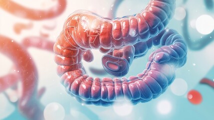 Fototapeta premium Image showing the Gastroenterology Medical Center. Digestive system professional atmosphere medical illustration Professional health care theme