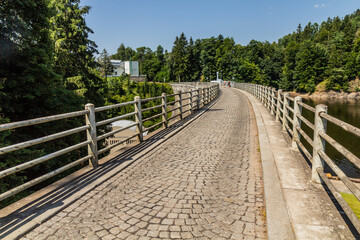 Pastviny dam in the Czech Republic