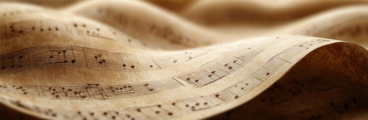 musical notes on fabric, musical background