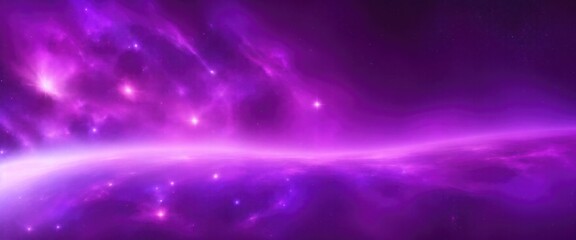 Fototapeta premium Beautiful Purple Sci-fi cosmic space background