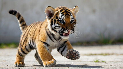 Obraz premium tiger kitten