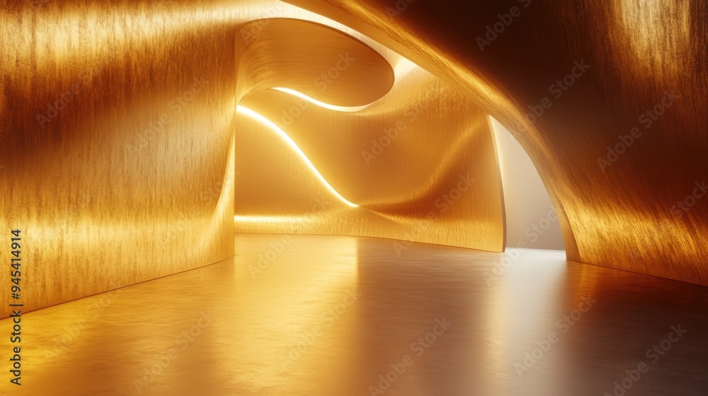 Poster 3d rendering of an artistic background design