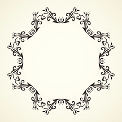 Old cute romantic book ribbon bow swirly tag swoosh element isolated on white paper card backdrop. Freehand black ink pen outline drawn curly corner sketchy in artistic rustic curlicue scrawl style