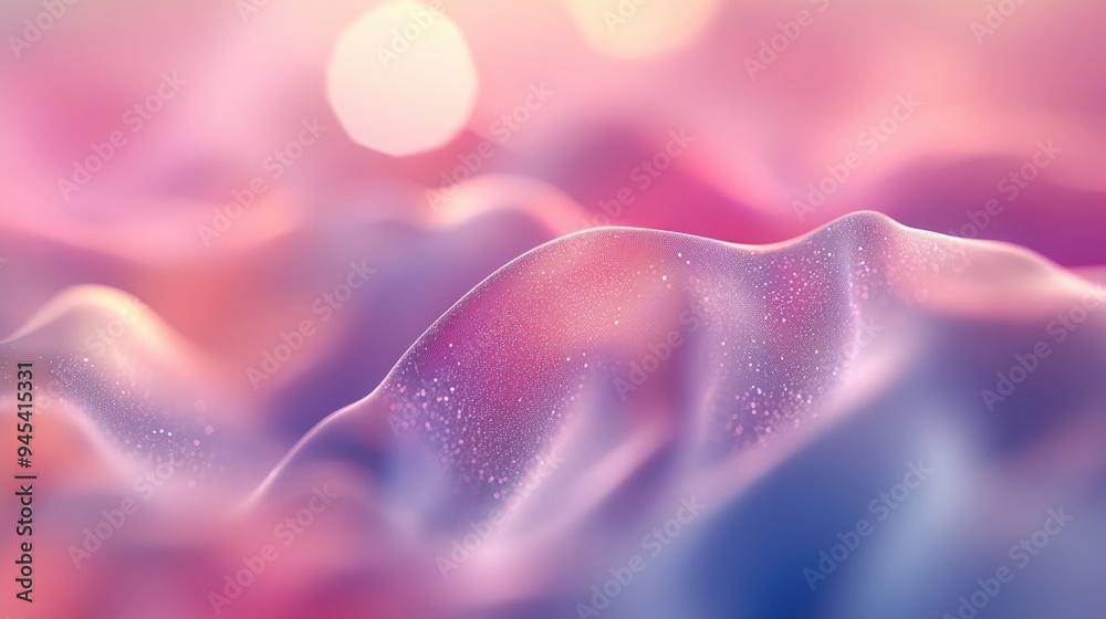 Poster 3D rendering of blurred background featuring soft gradient abstract graphics for illustration