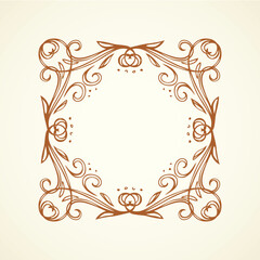 Old cute romantic book ribbon bow swirly tag swoosh element isolated on white paper card backdrop. Freehand black ink pen outline drawn curly corner sketchy in artistic rustic curlicue scrawl style