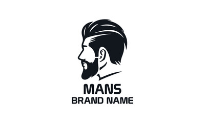 Men's unique haircut logo design