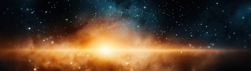 A breathtaking cosmic scene showcasing vibrant colors and distant stars, perfect for illustrating the beauty of the universe.