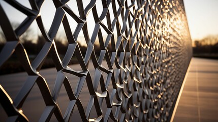 Image of a grille metal fence.