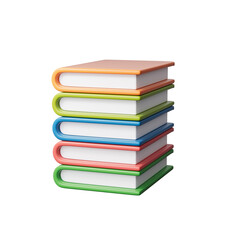 3d rendering cartoon books picture