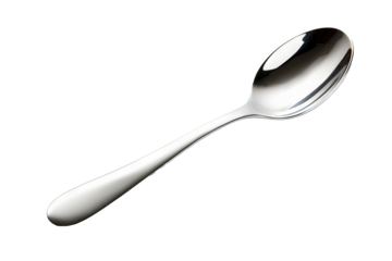 High-resolution teaspoon isolated on transparent background for culinary projects, kitchenware design, and food presentation concepts
