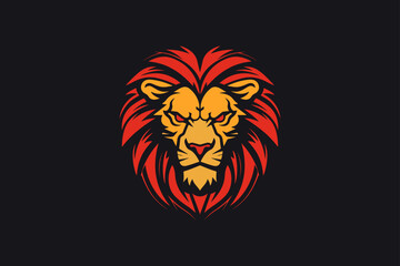 Fierce Lion Logo Illustration Gaming and E-Sports