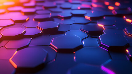 Abstract background with hexagonal structure