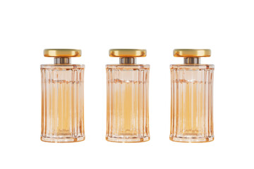 3d rendering glass perfume bottle
