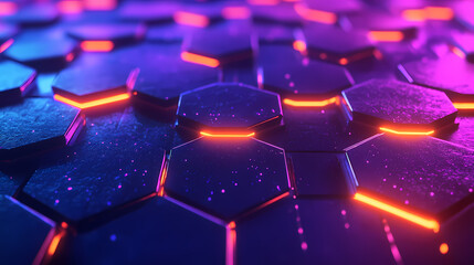 Abstract background with hexagonal structure