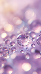 Abstract background of purple water drops