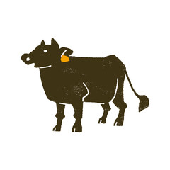 黒牛のイラスト
