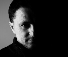 Obraz premium portrait black and white