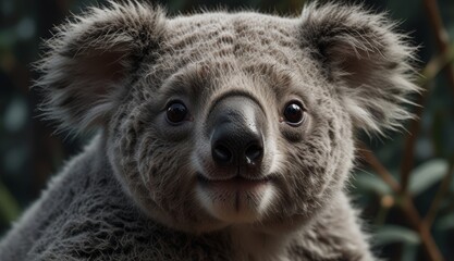 Adorable Koala Close-Up Portrait