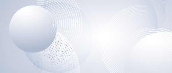 Modern abstract background with circle lines. Digital or Technology concept. vector illustration.