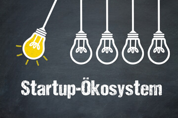 Fototapeta premium Startup-Ökosystem 