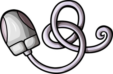 Doodle cartoon funny computer mouse