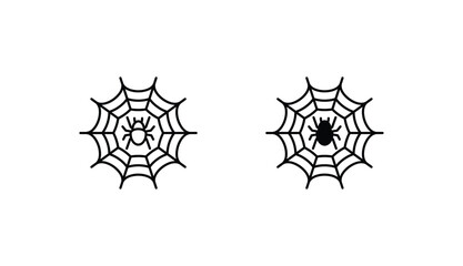 Spider icon design with white background stock illustration