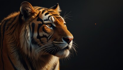 Obraz premium Majestic Tiger Portrait Close-Up