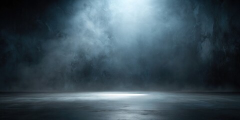 Moody dark abstract background with subtle gradient and mysterious shadows, perfect for showcasing products, packaging, or designs in a sleek, modern, and dramatic setting.