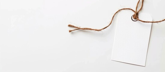 white square clothing tag collection, gift tag mockup